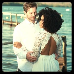 Lulu’s bridal white dress Size M